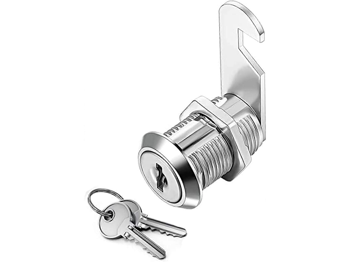 Cerradura De Cilindro Para Armarios, Cajones Y Buzones Con 2 Llaves, 30mm, Acero Inoxidable, Fácil Instalación