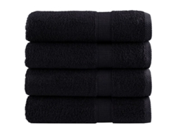 Toallas De Ducha Solund 4 Unidades Negro 70x140 Cm 600 Gsm Wsd395424