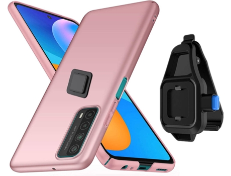 Funda Oppo Find X3 Lite Turtleshell con Soporte de Cintura Rosa