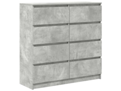 Aparador de madera gris cemento (100x35x99 cm) MAISON EXCLUSIVE