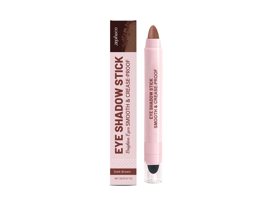 Paleta de sombras de ojos en crema de color marrón oscuro