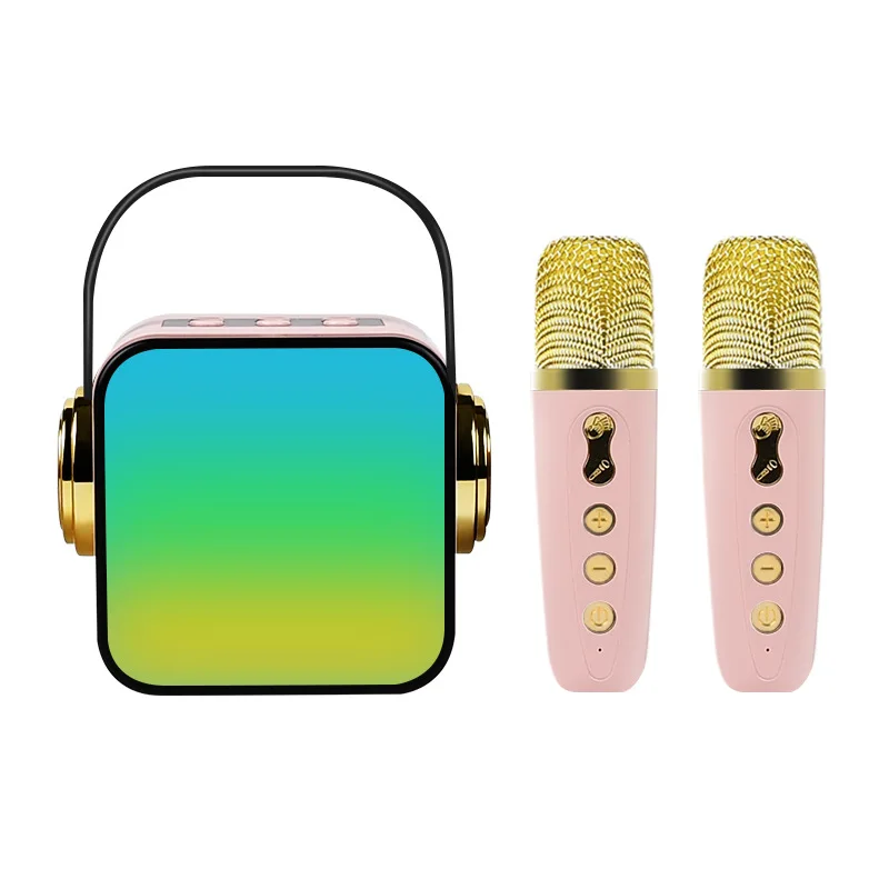 Micrófono y altavoz integrados para karaoke Bluetooth MDUG (rosa)