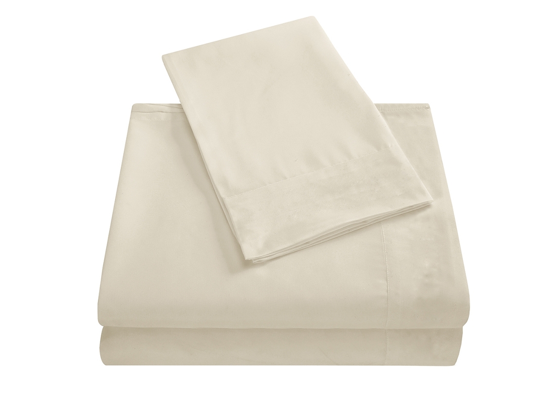 2026-sábanas Suaves Set De Colchón Con Bolsillos Profundos De Alta Calidad Beige Tamaño Full 4 Piezas