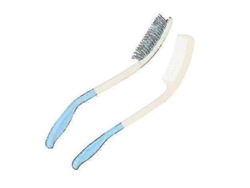 Juego de peine y cepillo para el cabello con mango largo