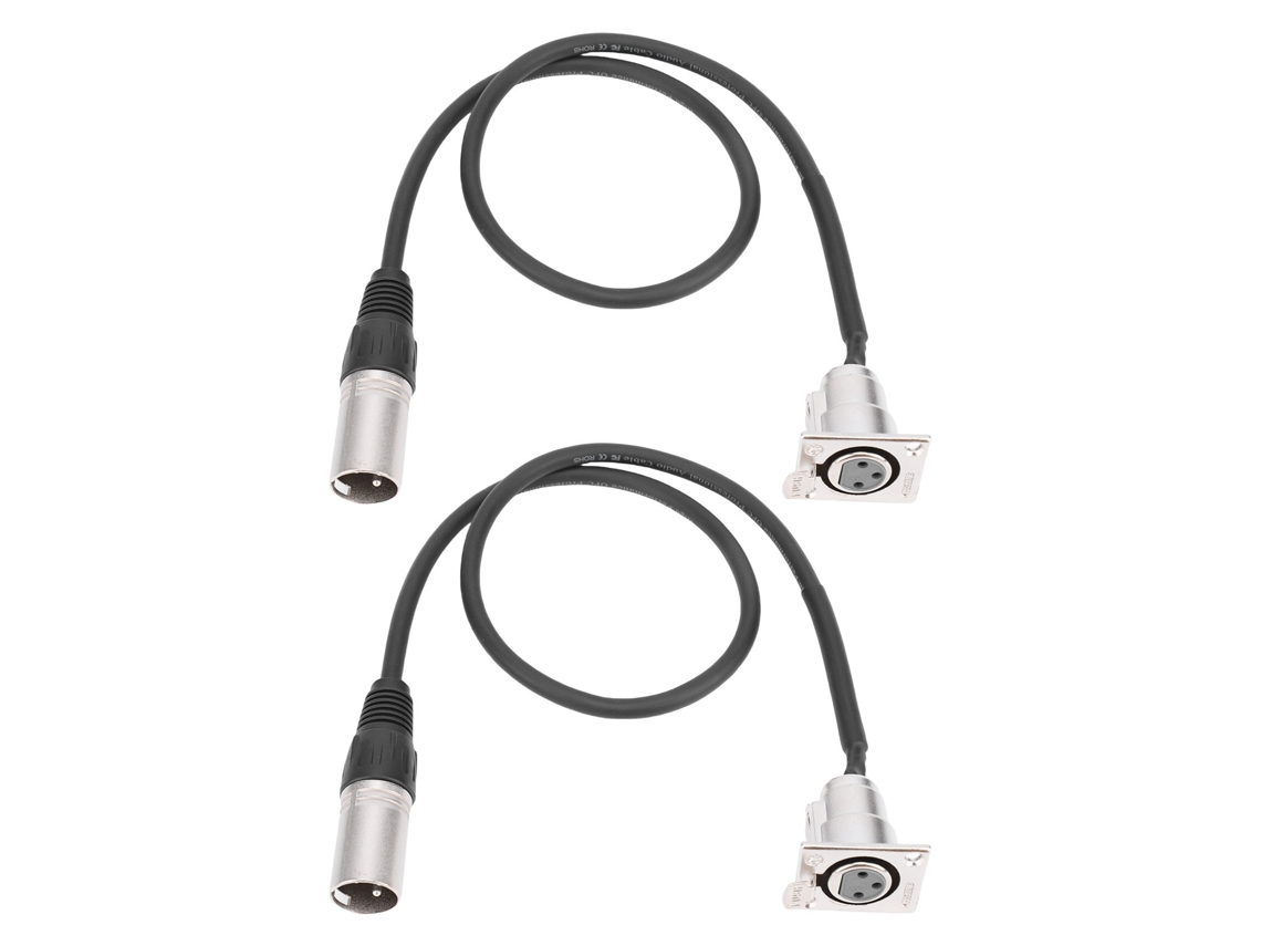Cable A Través De Xlr (sin Soldadura, Montaje En Panel)
