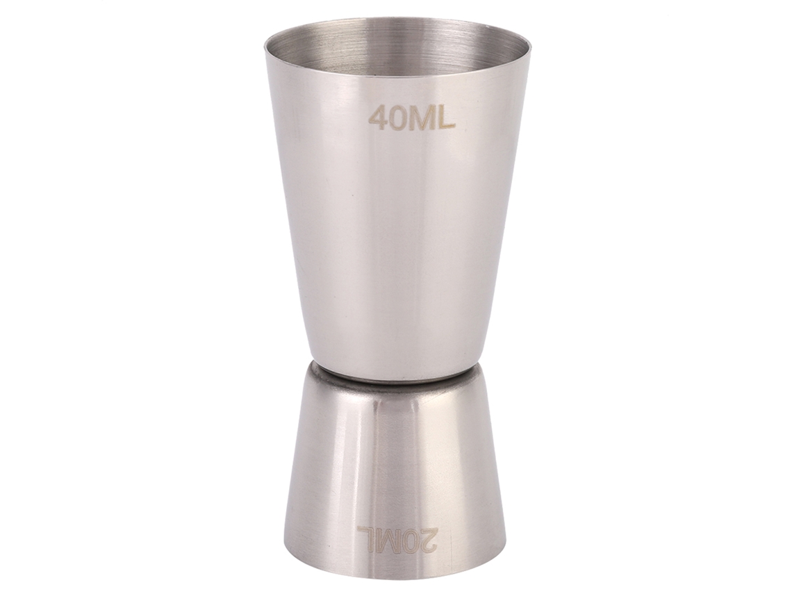 Medidor De Cóctel Doble De Acero Inoxidable 304 Para Bar, 40/20 Cc.