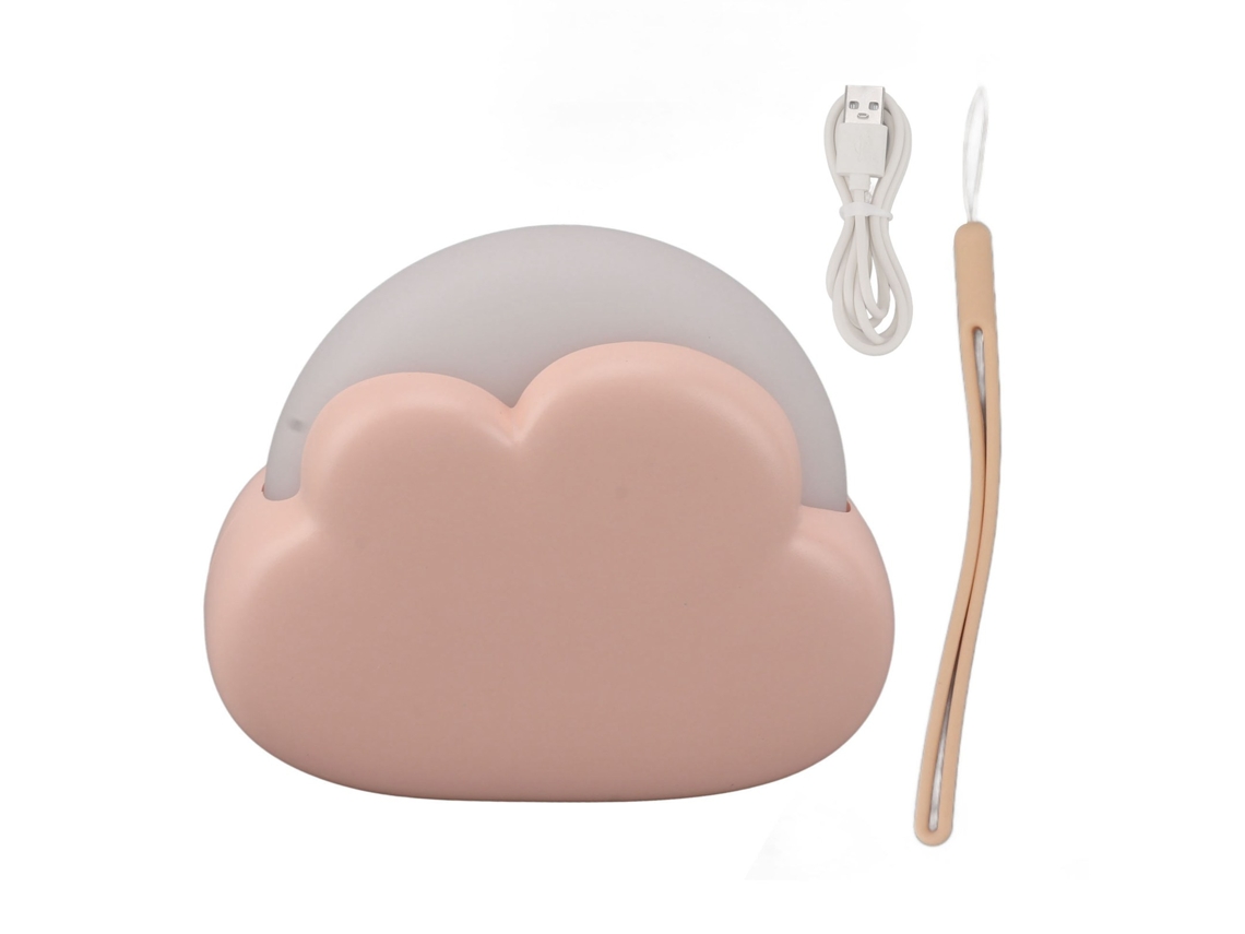 Adorable Lámpara De Noche Para Bebé, Ajustable, Recargable Por Usb, Mini Decoración De Mesa Para Habitación, Rosa.