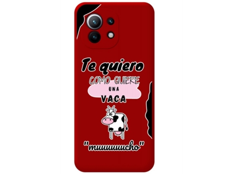 Carcasa Xiaomi Mi 11 5G TUMUNDOSMARTPHONE Silicona Líquida Dibujos Rojo