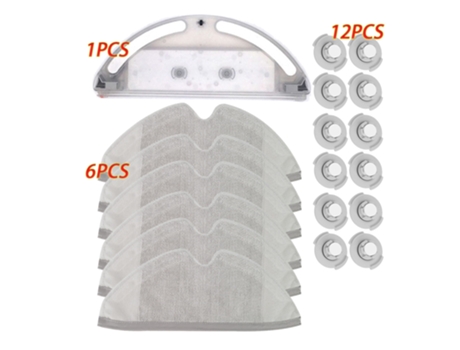 Robot aspirador con tanque de agua para Xiaomi Mijia Mi Vacuum 2 Roborock S50 S51 T60 T61 Mop Pro, juego de piezas de repuesto de tela, accesorios