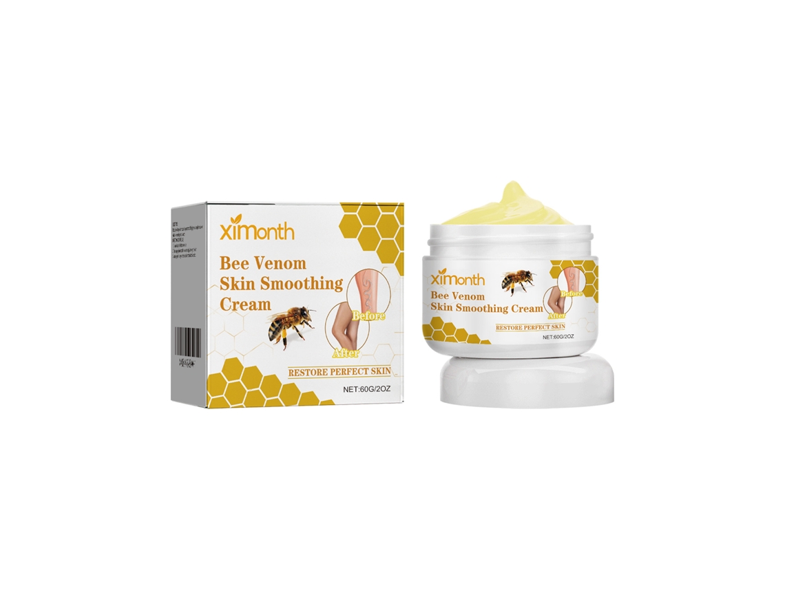 La crema para el cuidado de las piernas con veneno de abeja alivia las molestias.