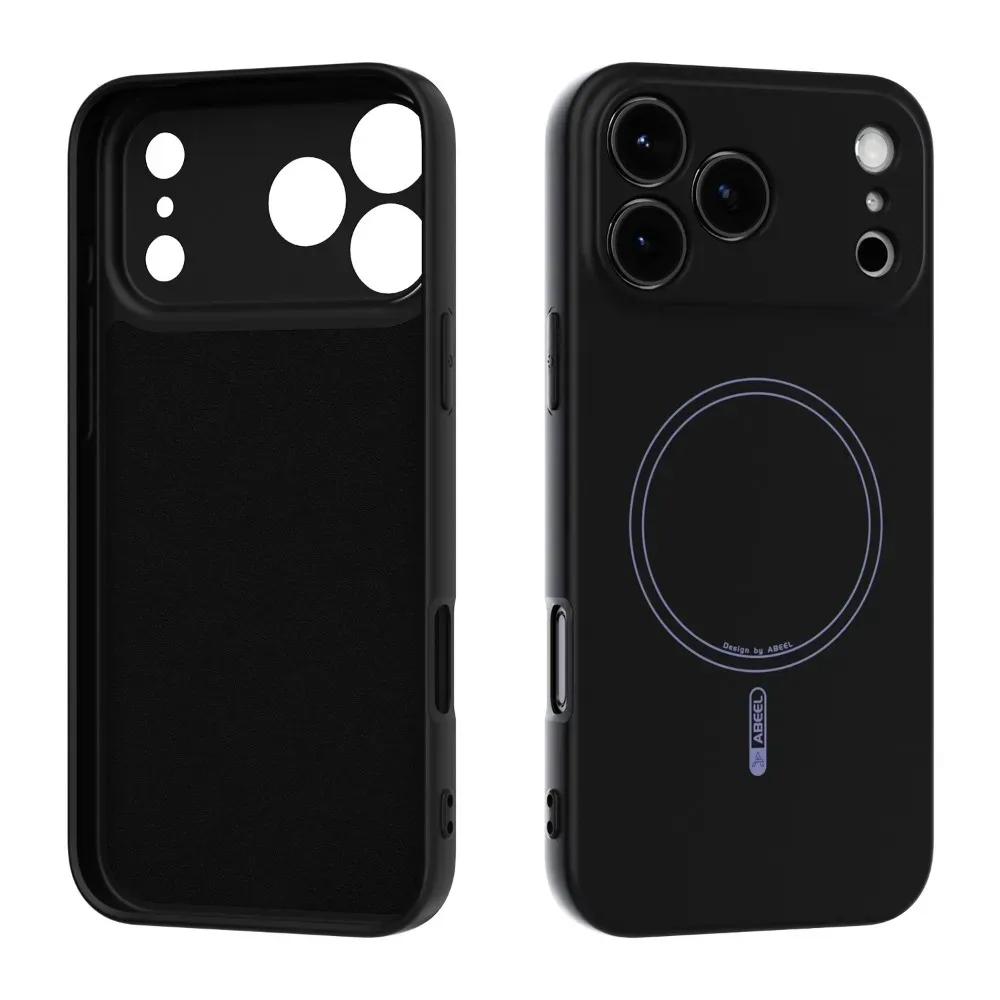(iphone Air Negro) Funda De Silicona Líquida Para Iphone, Con Función Magnética Magsafe.