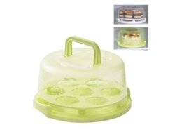 Soporte Para Pasteles Con Tapa Transparente Y Asa, Plato De Postre Con Soporte Para Cupcakes, Material Pp.