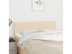 Cabeceros 2 Unidades Tela Color Crema 72x5x78/88 Cm