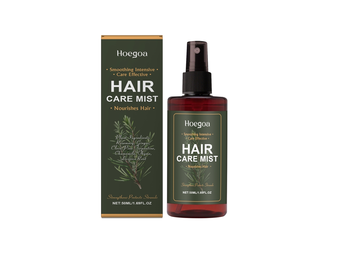 Spray para el cuidado del cabello con hierbas naturales