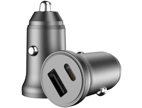 Cargador para Coche Fast Charge 20 W 3346 3346 (3A - Tipo C, USB - Negro)