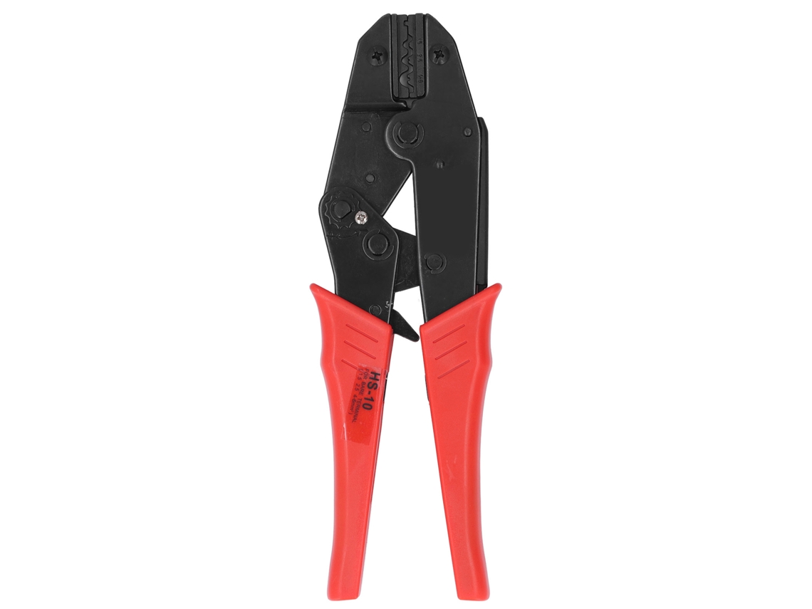 Herramienta De Crimpado De Cables Con Trinquete Y Bloqueo Automático, Acero Al Carbono Compacto, Terminal Desnudo