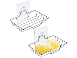 2026-portavasos De Jabón De Acero Inoxidable Con Ventosas, Canasta Para Baño Y Ducha, 2 Piezas, Sin Taladrar