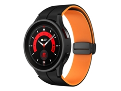 Correa de silicona bicolor para Samsung Galaxy Watch 6 / 6 Classic con cierre magnético plegable.