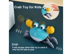 Ats-juguete Cangrejo Para Bebés Con Música Y Luz Juguete De Tiempo De Panza Interactivo Usb Recargable Para Niños 6-12 Meses 1-3 Años