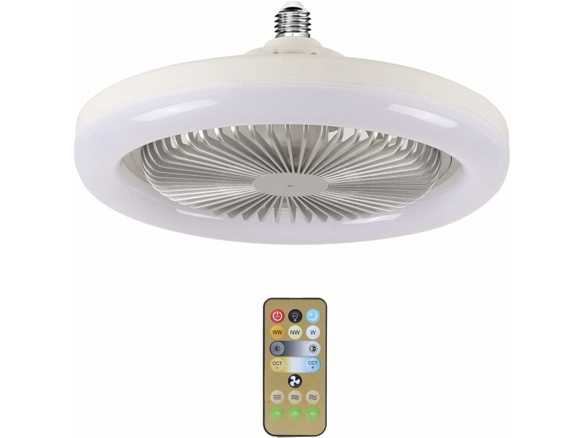 HYMNORA Ventilador de Techo LED con Luz y Enfriador Moderno para Hogar, Estudio, Oficina y Cocina