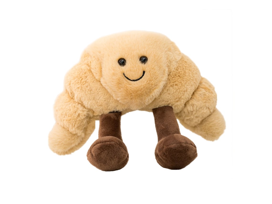 Peluche De Pan Croissant, Almohada De Comida Suave Y Esponjosa, Regalo