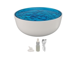 Projetor De Luz Noturna 4 Em 1 Difusor Aromaterapia Máquina De Ruído Branco Alto-falante Bluetooth 5.3 Azul