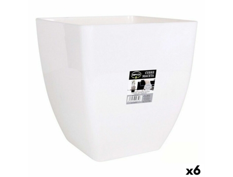 Macetero DEM B077CS8TV1_localization Cuadrado 27,4x27x29 cm (6 Unidades) (27,4x27,4x29 cm)