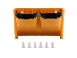 Macetero Vertical Apilable De Pared Con 2 Compartimentos Para Suculentas Y Plantas - Amarillo