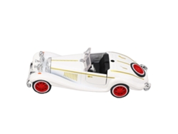 2026-modelo De Coche Convertible Vintage A Escala 1:32 De Aleación, Juguete Coleccionable Para Regalo De Cumpleaños Niños Blanco