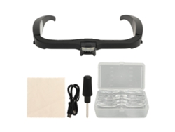 Lupa Frontal Con 5 Lentes, 3 Luces Led, 2 Niveles De Brillo Ajustables, 3,7 V