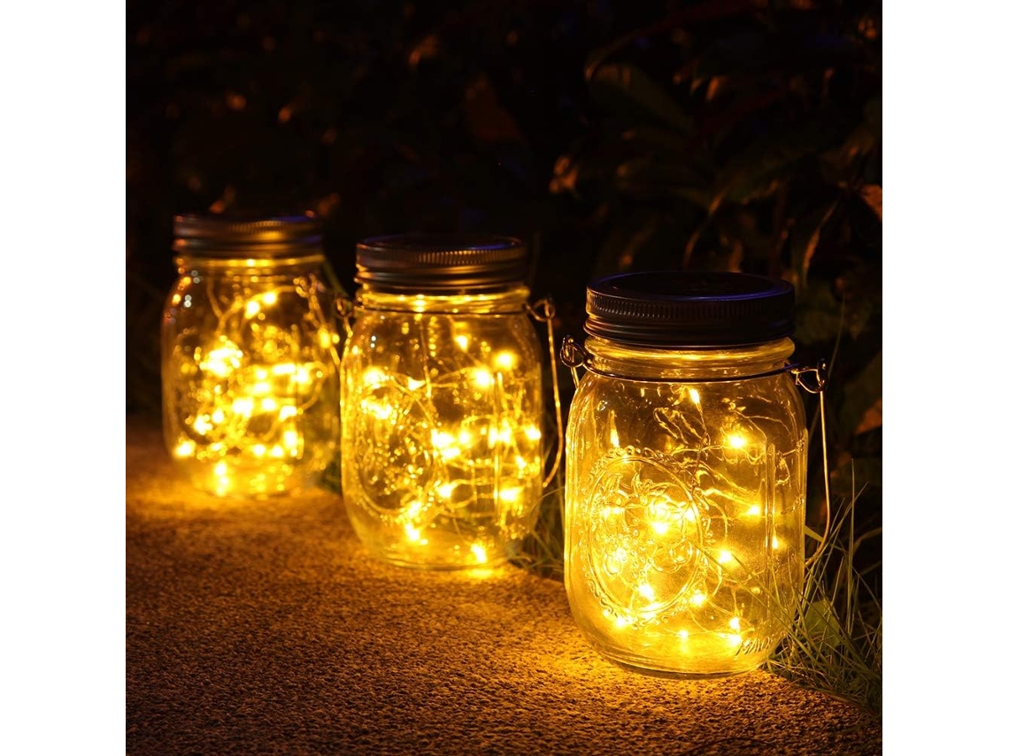 Luces Solares De Jardín, 30 LED, Impermeables, En Vidrio, Para Decoración NEVEANCE