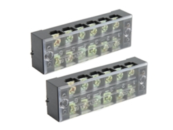 Barrera De Cable Terminal De Doble Fila Tb Con Tapa Transparente 600v 35a 6 Posiciones 2 Piezas