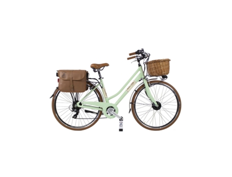 Bicicleta Eléctrica de Ciudad Vintage CANELLINI Dolce Vita Aluminio Mujer Verde Claro 43 DOLCE VITA BY CANELLINI