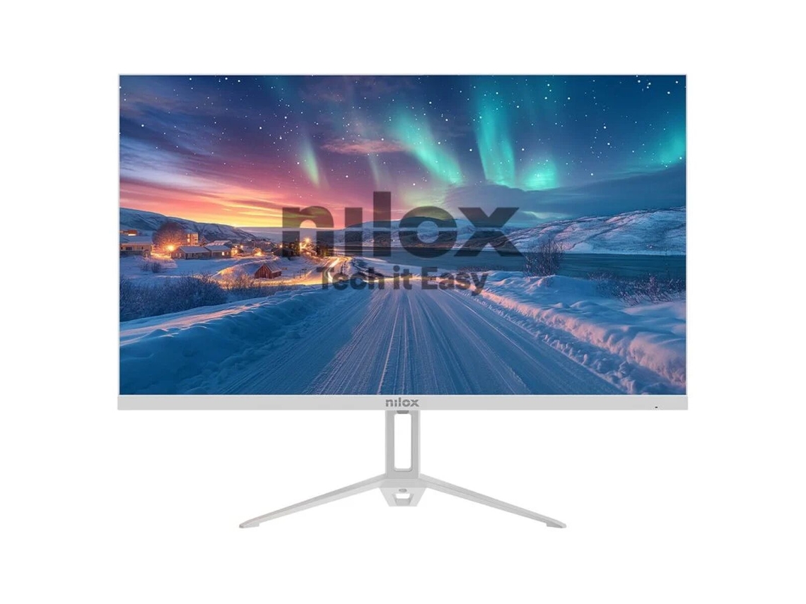Monitor NILOX NXM24FHD100W (Blanco - Full HD - 24" - IPS - Enchufe EU)