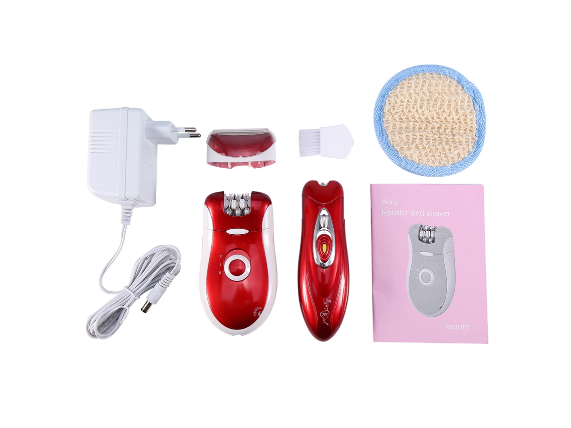 Máquina De Depilación Eléctrica Recargable 3 En 1 Kemei Para Mujeres: Depiladora, Afeitadora Y Herramienta De Belleza