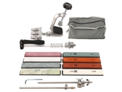 Kit profesional para afilar cuchillos con piedra de afilar de ángulo fijo para cocina, 8 granos diferentes, sin marca.