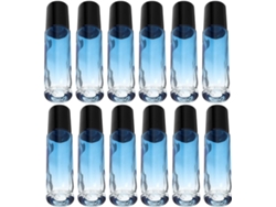 20 frascos de vidrio transparente para rellenar aceites esenciales y perfumes.