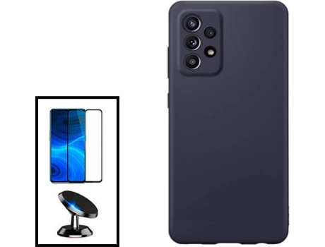 Kit Carcasa + Protector de Pantalla + Soporte Samsung Galaxy A33 5G GIFT4ME Negro