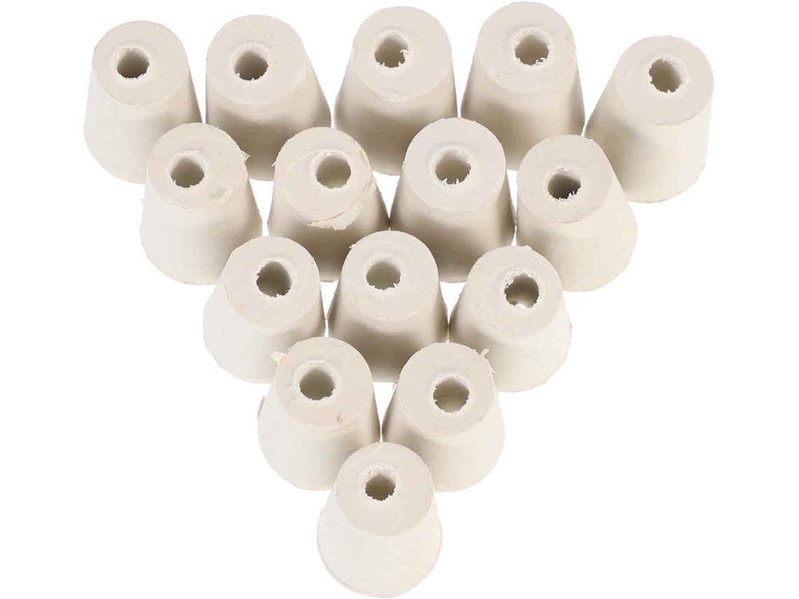 15 Tapones Hule Suaves Duraderos Tubos Ensayo Botellas,