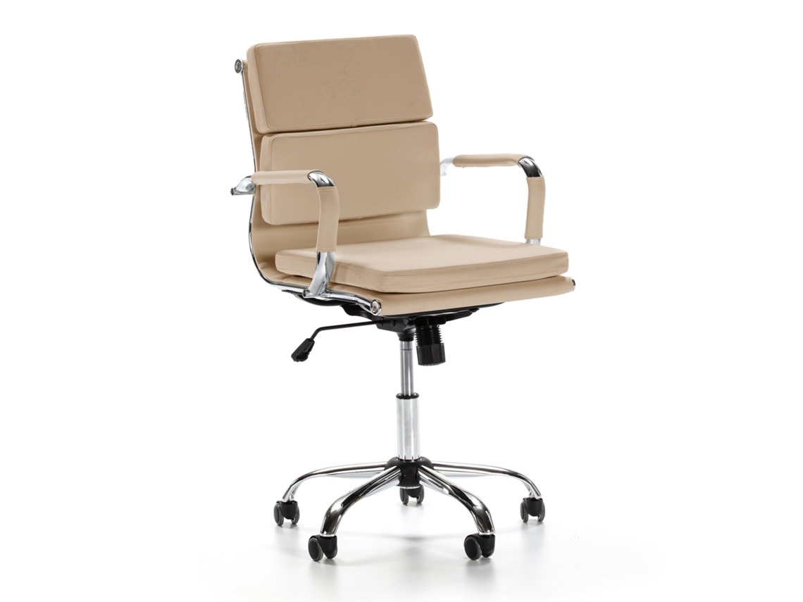 Sillón de Oficina Fenix reclinable Taupe Piel sintética Altura Ajustable VS VENTA-STOCK 55 x 63 x 95