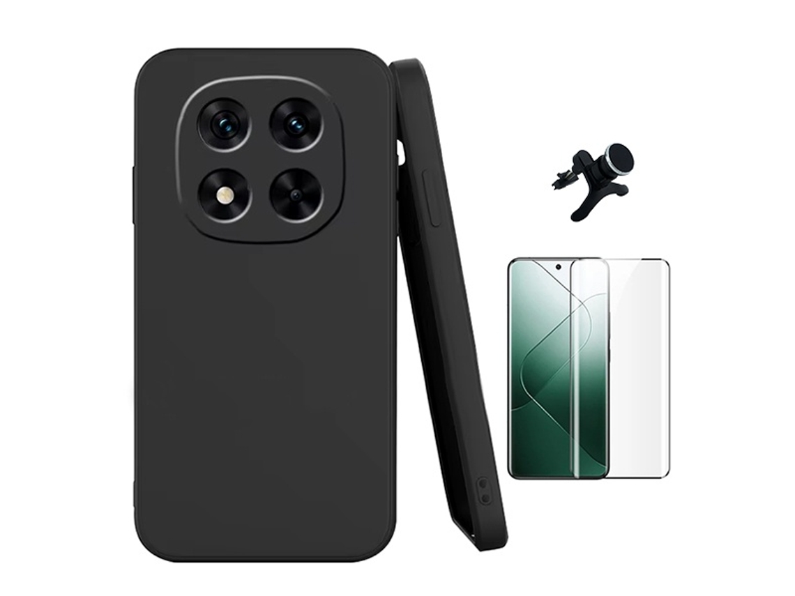 Protector de Pantalla Gorilasglass Curvado Proteção para Xiaomi Redmi Note 14 Pro Plus GIFT4ME Negro