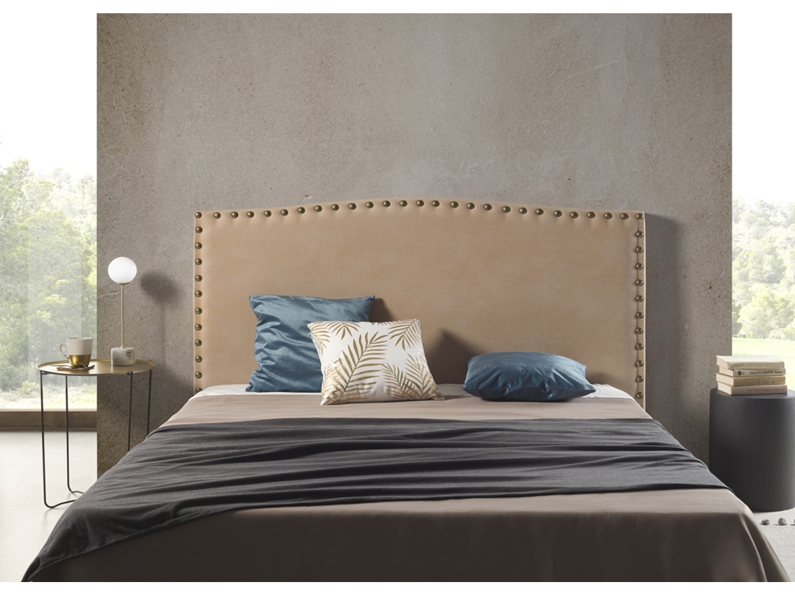 Cabecero Ambar Para Cama De 135 De Tela Camel 154X115X8 MATRIS