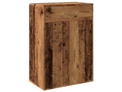 Maison Exclusive - Mueble Zapatero Madera De Ingeniería Envejecida 60x35x84 Cm