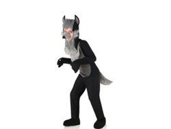Disfraz de Lobo Peludo negro para niños