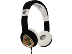 Auriculares con cable Tween Harry Potter Hogwarts Crest Blanco y Negro OTL