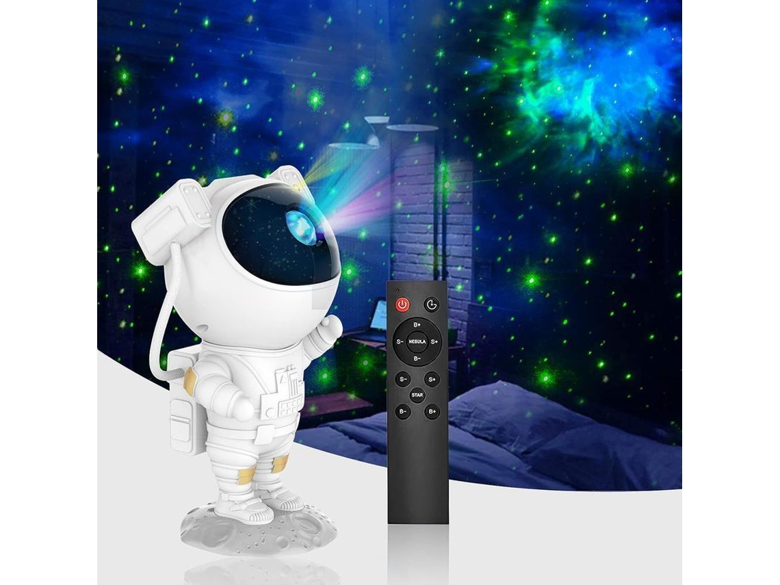 Proyector De Estrellas De Astronauta Con Nebulosa, Temporizador Y Control Remoto.