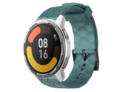 Correa de reloj inteligente para Xiaomi MI Watch Color 2 22 mm Patrón de fútbol Correa de reloj de silicona de color sólido (Roca cian)