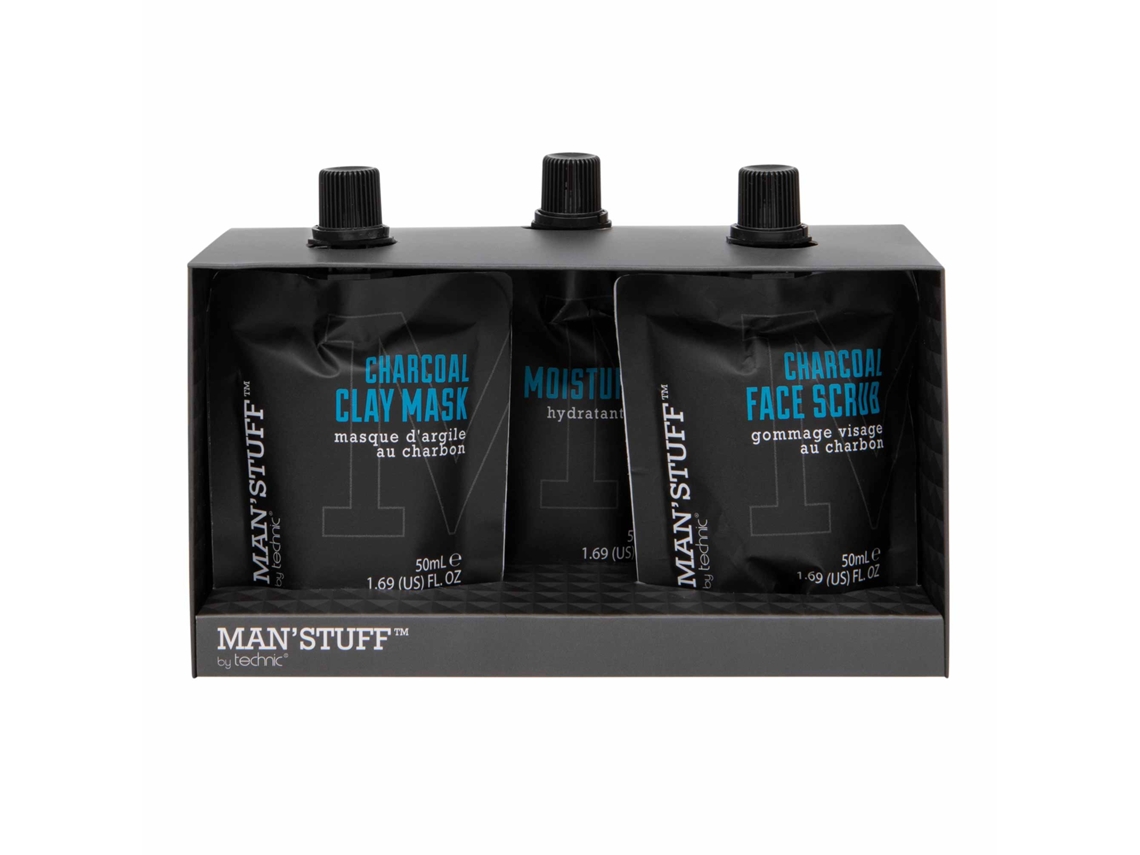 Cofre Facial TECHNIC Man'Stuff Charcoal Set (150 ml)