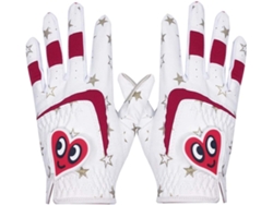Guantes De Golf Para Niños, 1 Par, Con Forma Chip, Deportivos Cuero Antideslizantes, Blanco, Azul, Rojo, Hermo
