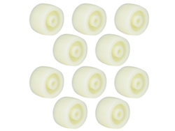 10 Piezas Polea Redonda De Nylon Rueda Caster Rodillo, Carga Máxima 40kg, 1.5 Pulgadas